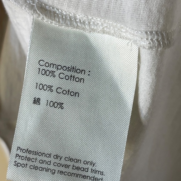 Elegant Embellished White Tank Top - Picture 6 of 8